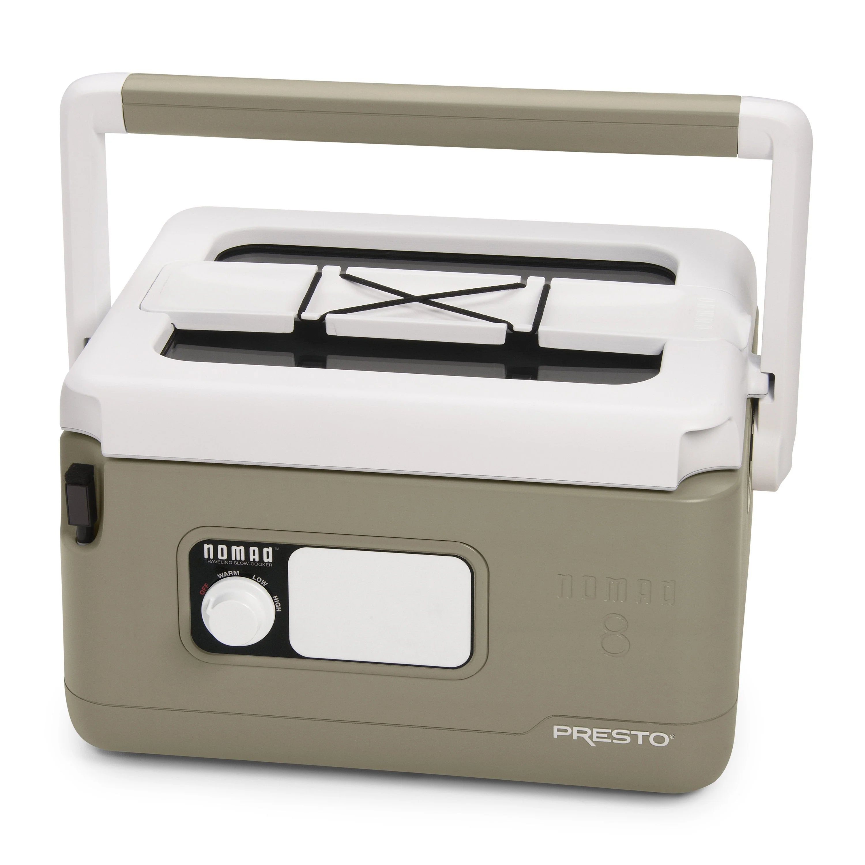 8-Quart Nomad Traveling Slow Cooker in Tan