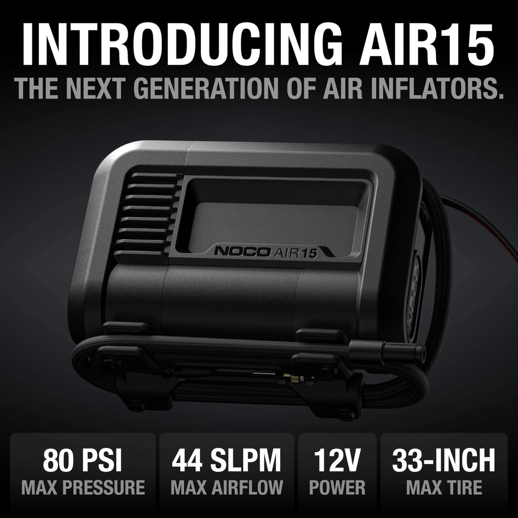 UltraFast 15A Tire Inflator, 12V Portable Air Compressor Pump, Rated at 80 PSI, Inflates Tires from 0-40 PSI in 2.9 Minutes with a Digital Gauge, Smart Pressure and Auto-Shutoff