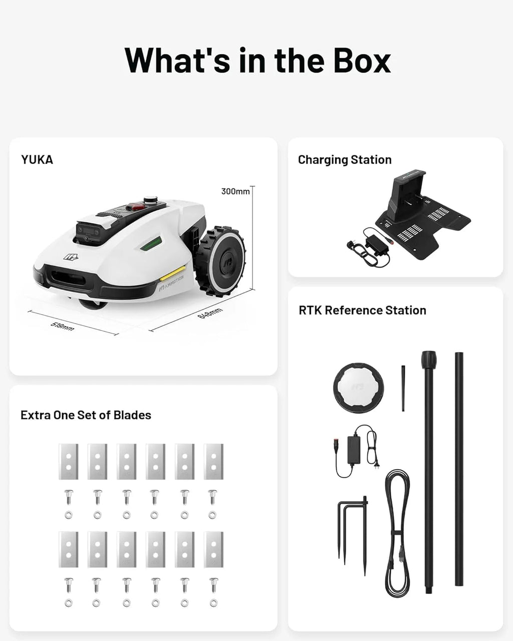 Robot Lawn Mower Reception 0.12 Acre, Max. 0.17 Acre, Ultrasense AI Vision+ RTK Positioning, Auto Mapping, App Control,45% Slope, Cutting Height 2''~3.5'', 3 Mowing Zones